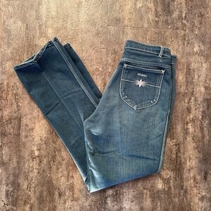 Gitano Women's Dark Blue Skinny Jeans with Embroidered Pocket